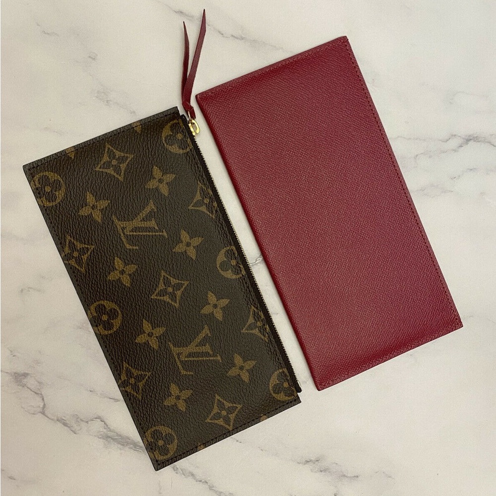 Louis Vuitton Monogram Wallet with Red Interior